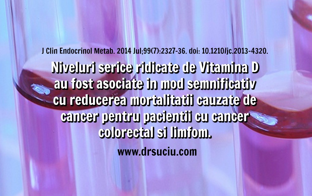 Photo Mai multa vitamina D, mai mica mortalitatea cauzata de cancer - drsuciu