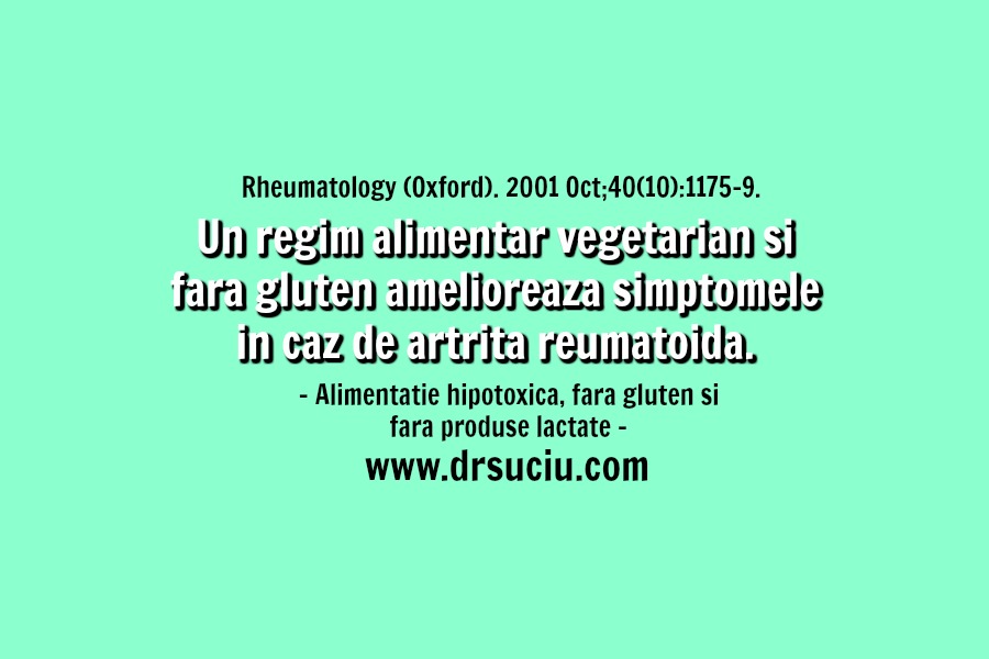 Photo Beneficiile dietei vegetariene, fara gluten in caz de artrita reumatoida - drsuciu