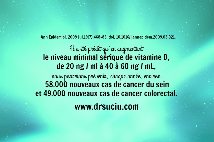 Photo vitamine D - vitamine anti-cancer - drsuciu
