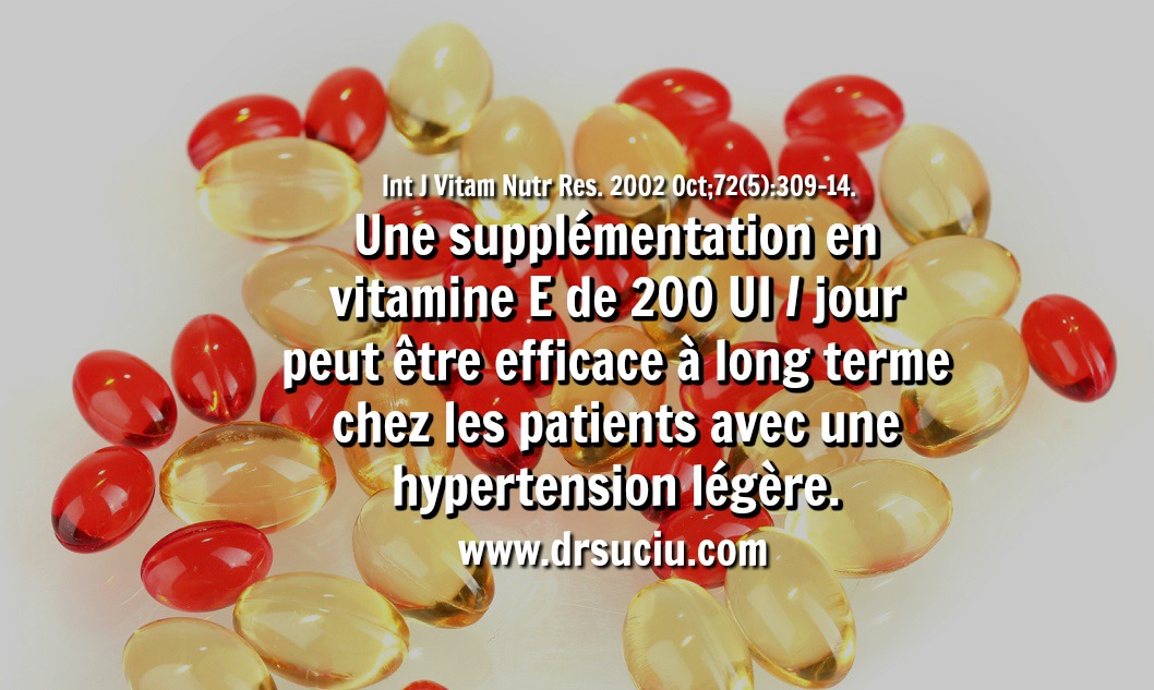 Photo La vitamine E en cas d'hypertension artérielle - drsuciu