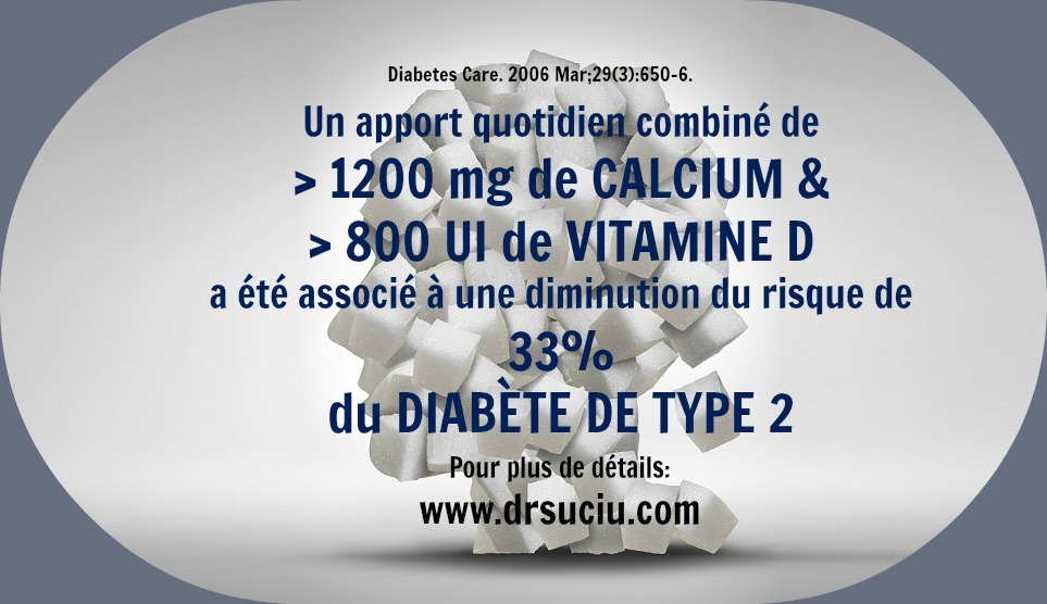 Photo drsuciu Rôle de la vitamine D et du calcium dans le diabète de type 2