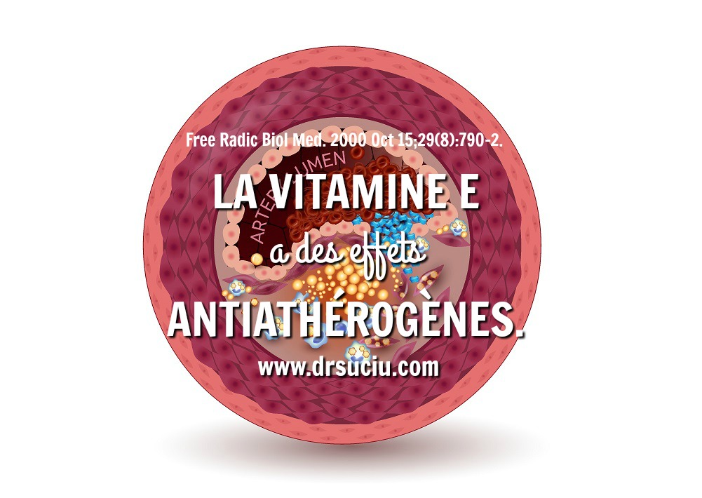 Photo La vitamine E a des effets antiathérogènes (anti-athérosclérose) - drsuciu